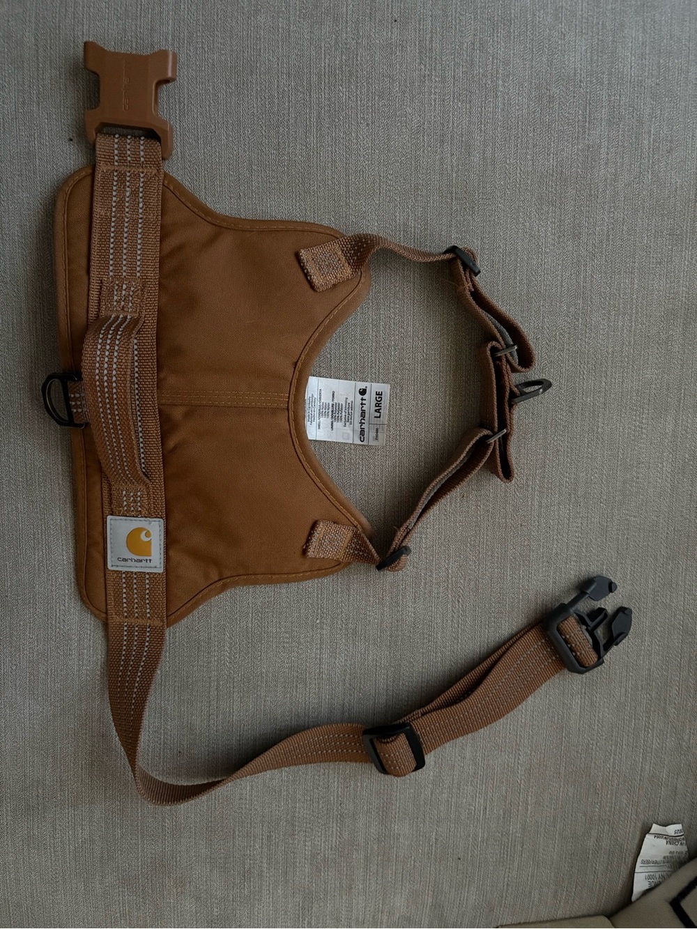 Carhartt Workwear Dog Harness — Carhartt Brown with Tan Webbing - Picture 2 of 9